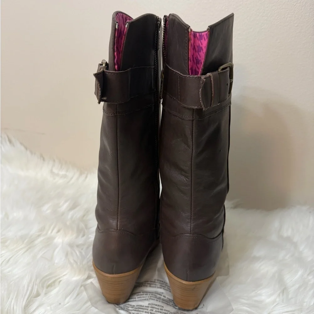 CROCS Brown Wedge Boots
